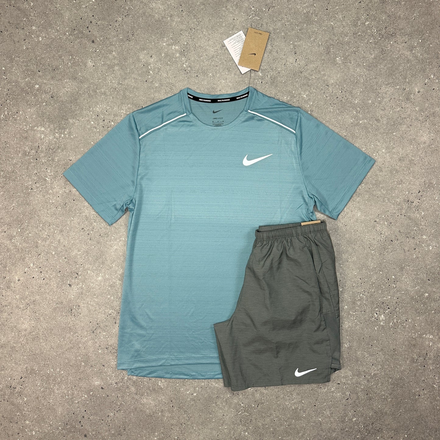 Nike Denim Turquoise 1.0 Miler Set