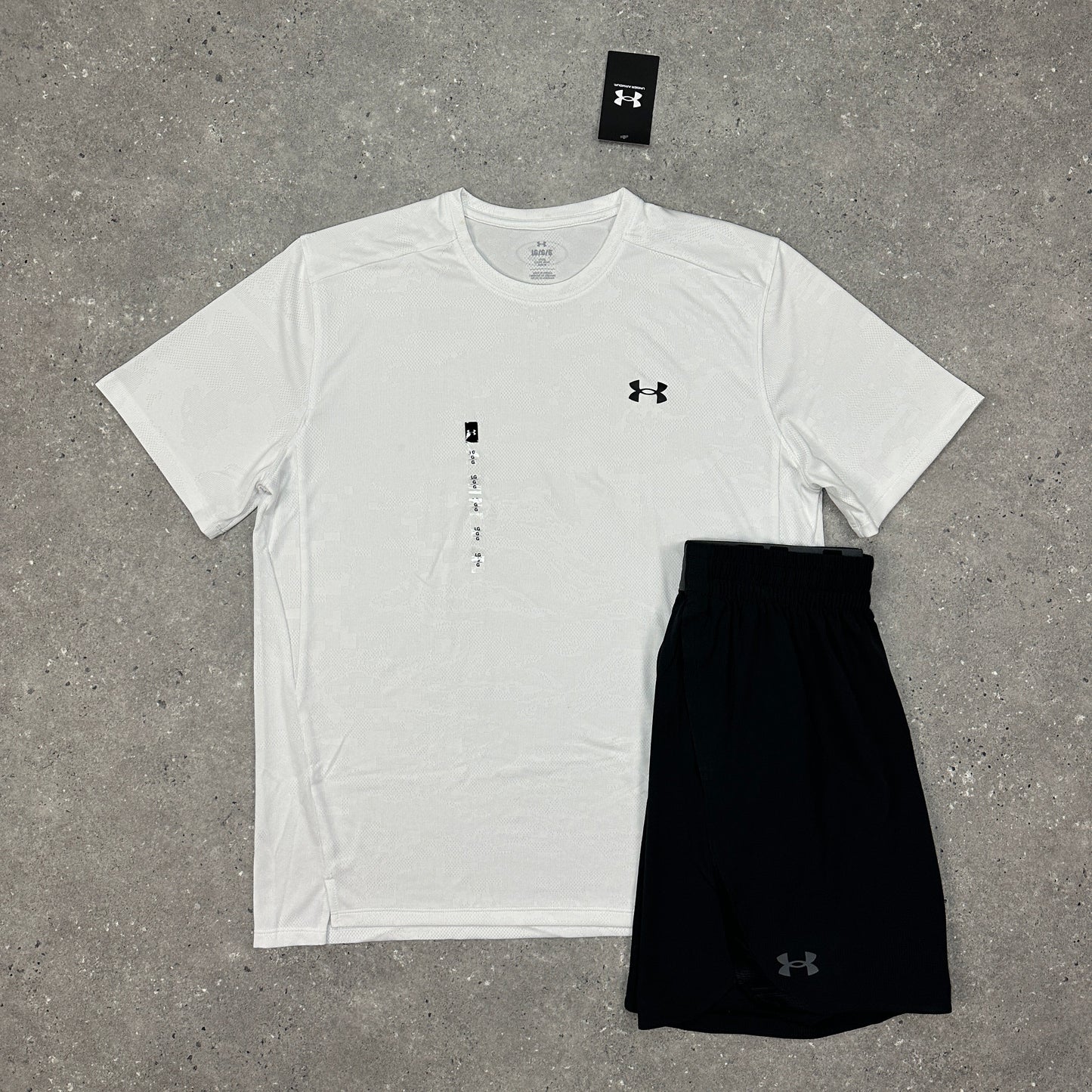 Under Armour White Jacquard Set