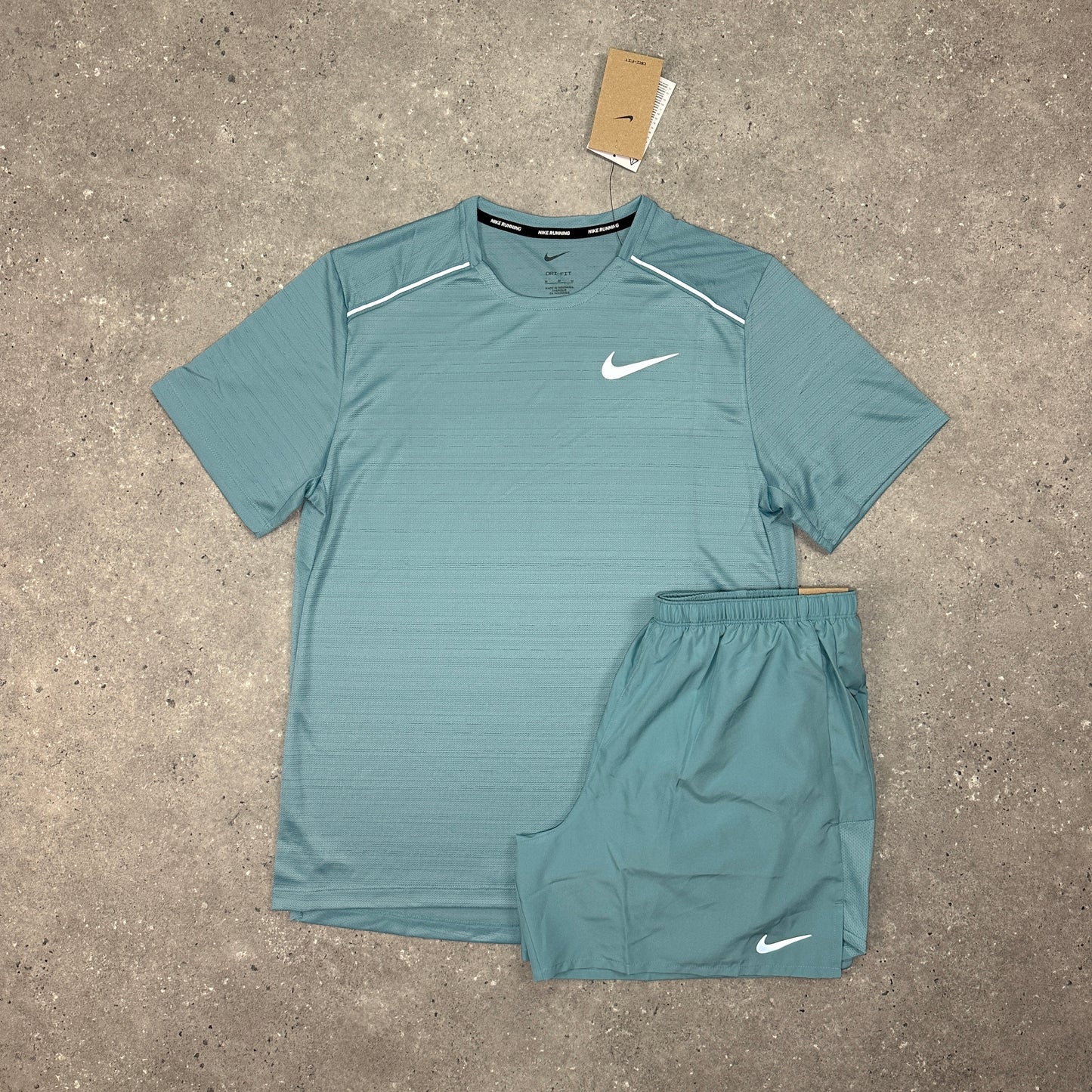 Nike Denim Turquoise 1.0 Miler Set