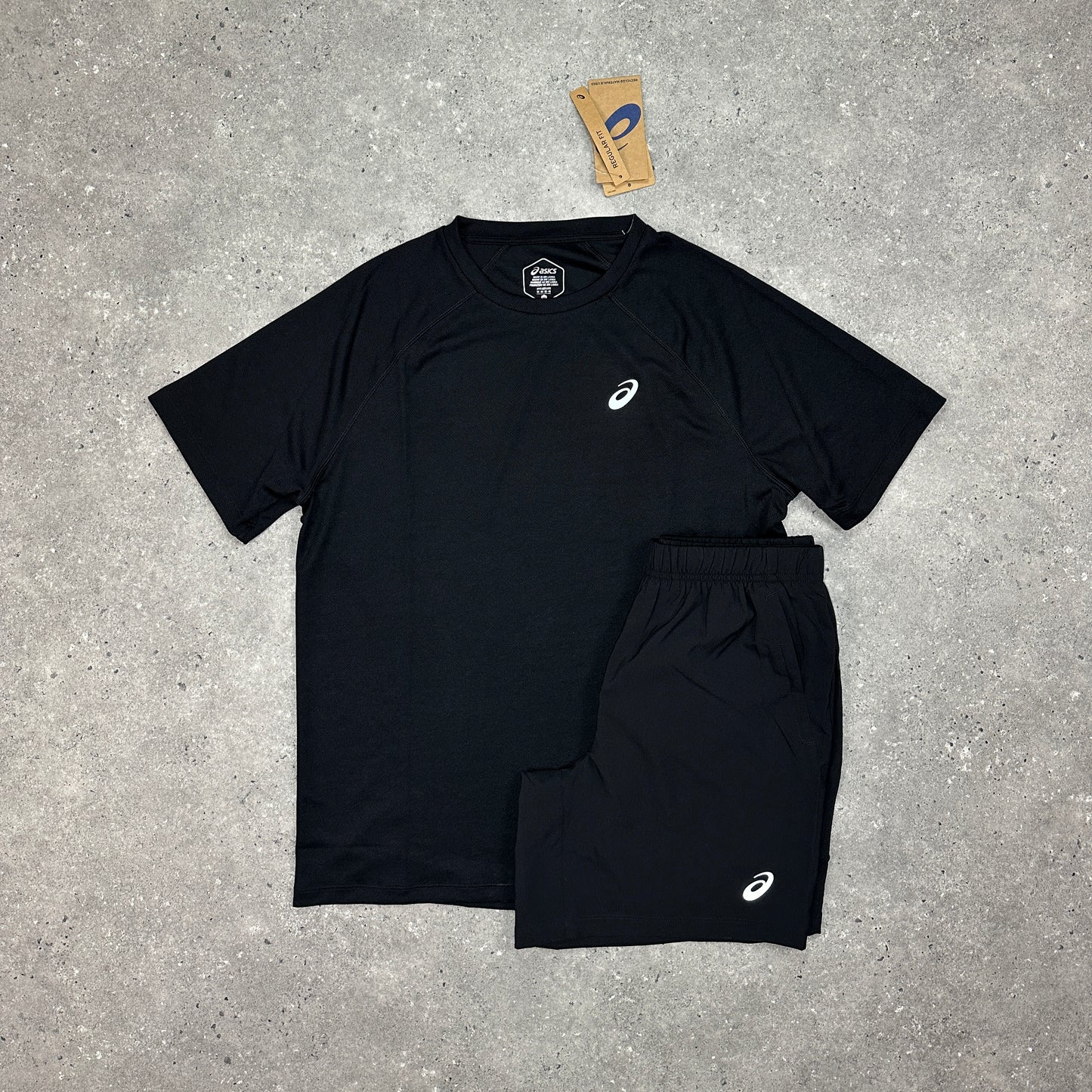 Asics Black Run Set