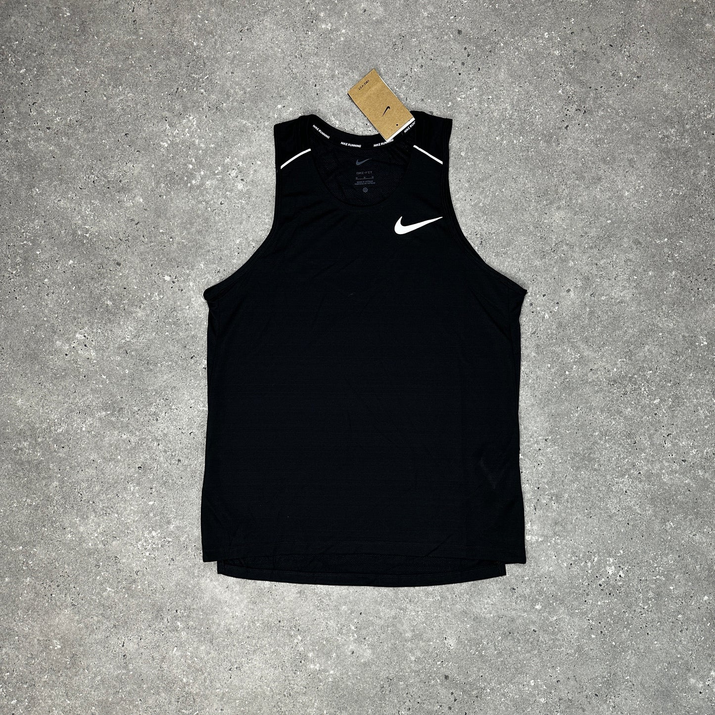 Nike Black 1.0 Miler Vest Set