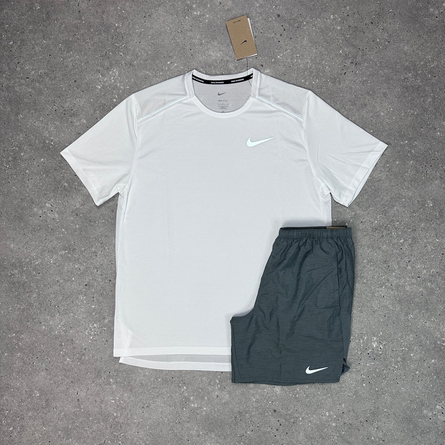 Nike White 1.0 Miler Set