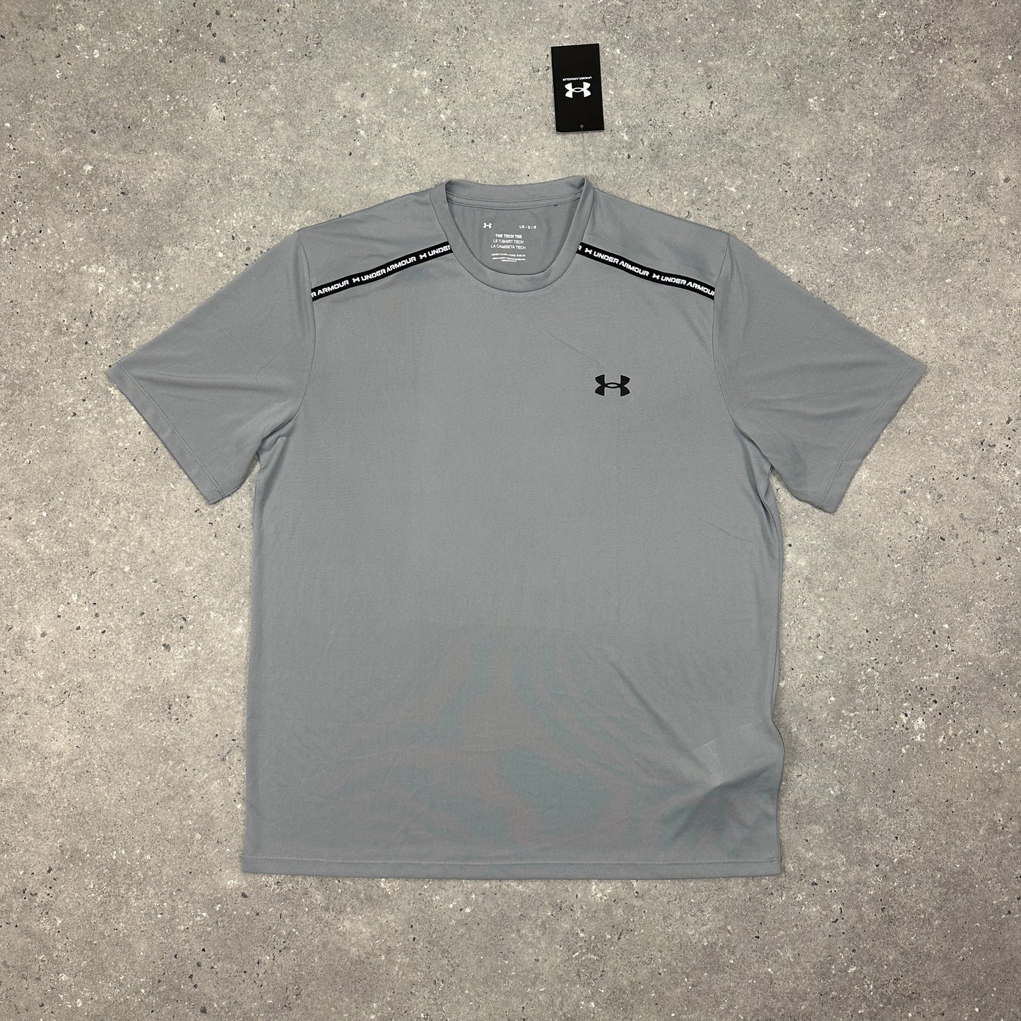 Under Armour Grey Tape T Shirt