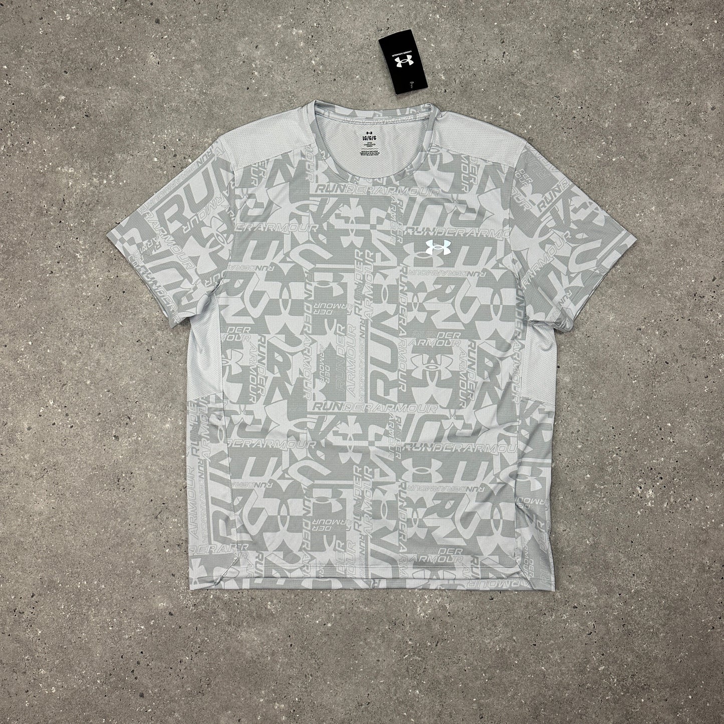 Under Armour Grey Launch Print T Shirt