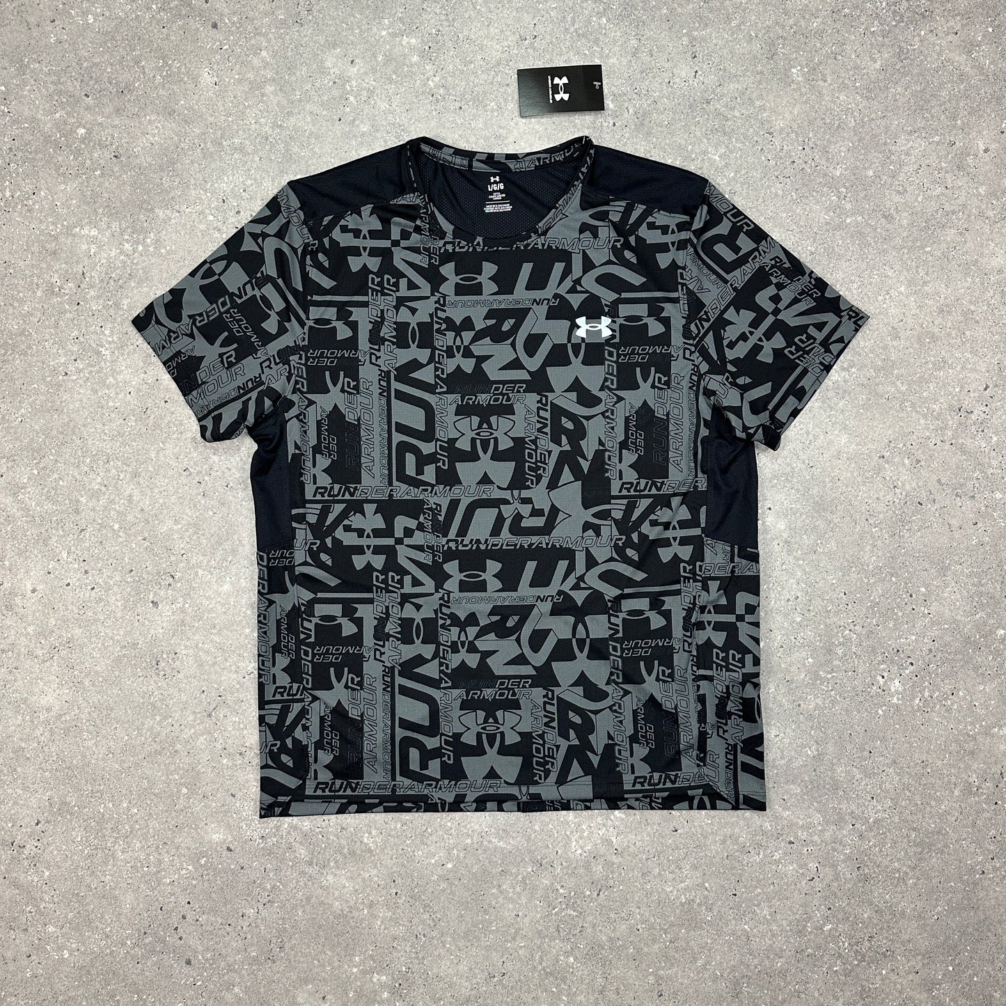 Under Armour Black Launch Print T Shirt