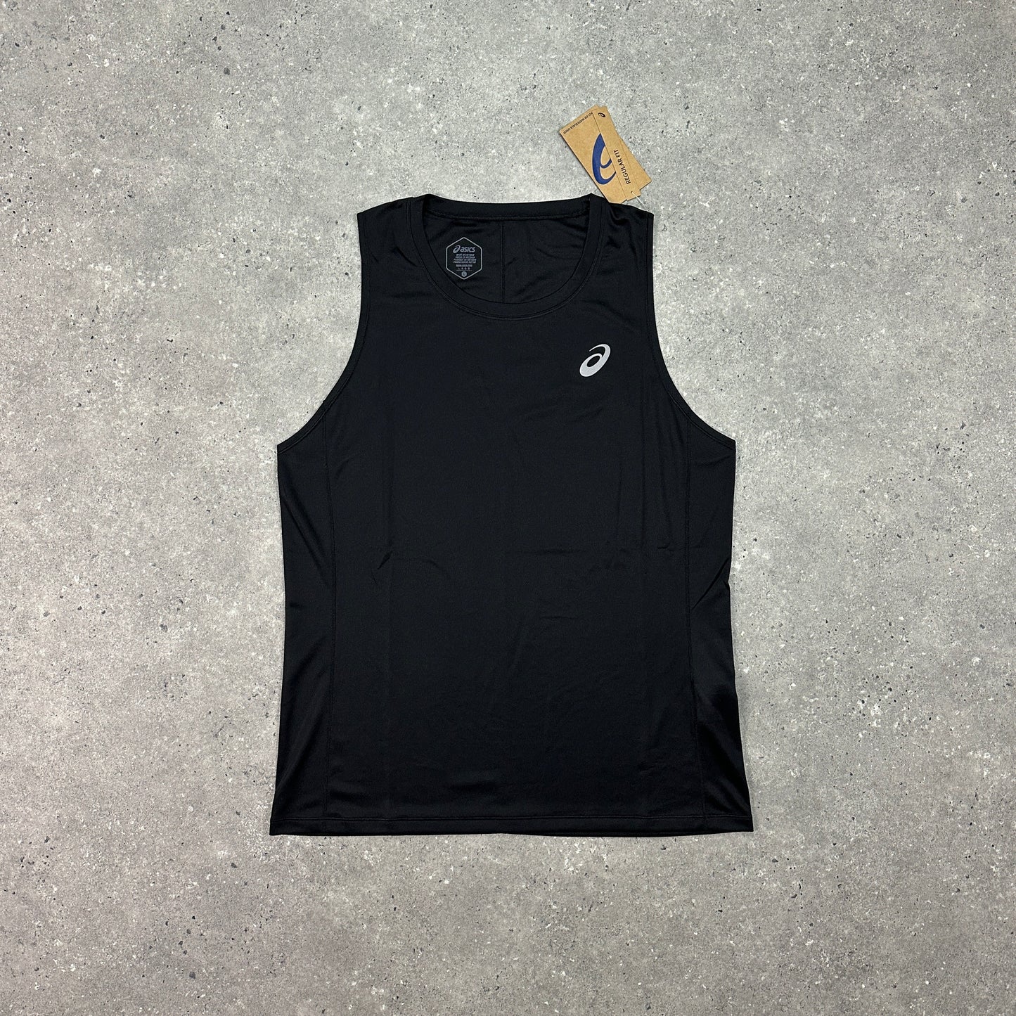 Asics Black Vest Set