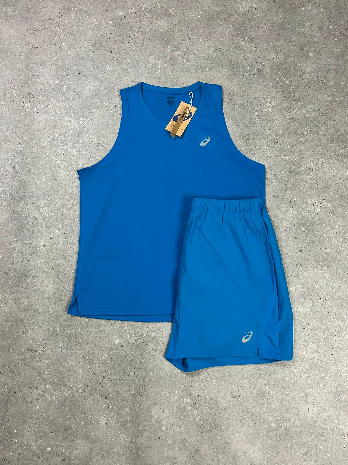 Asic Aeagan Blue Vest & 7" Short
