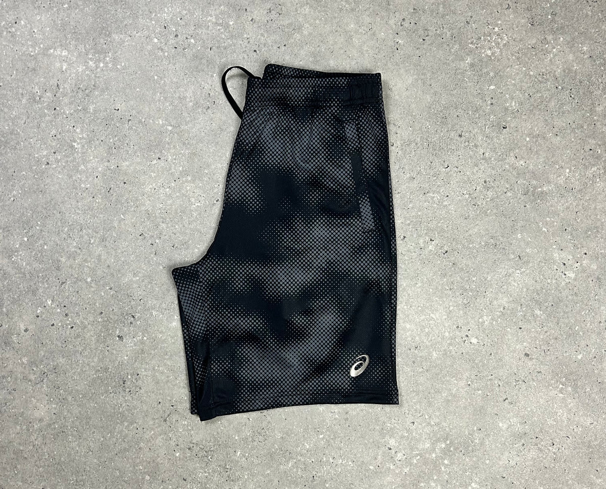 ASIC Black Digital Cloud Short And T Shirt Black Set