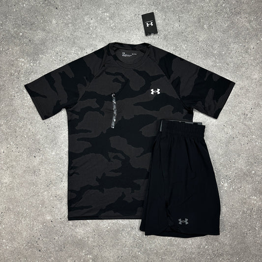 Under Armour Black Camo Set
