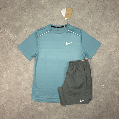 Nike Denim Turquoise 1.0 Miler Set