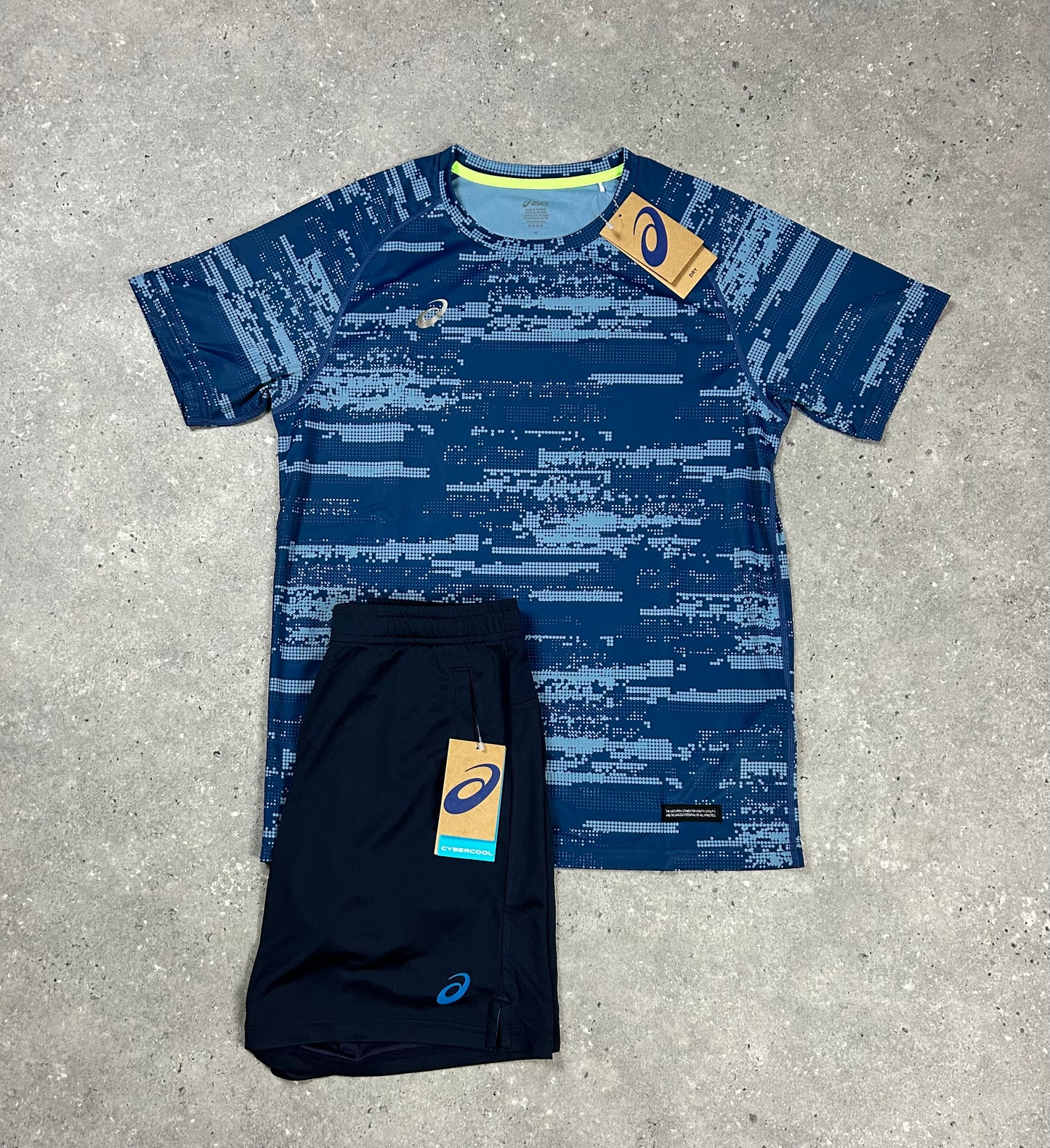 ASICS Digital  T- Shirt Navy & Navy Short