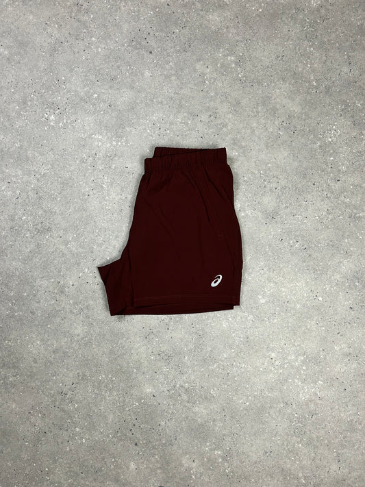 ASICS Sport 5” Run Short Dark Red Planet