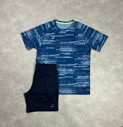 ASICS Digital  T- Shirt Navy & Navy Short