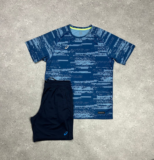 ASICS Digital  T- Shirt Navy & Navy Short