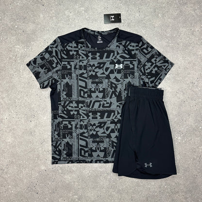 Under Armour Black Launch Print Set