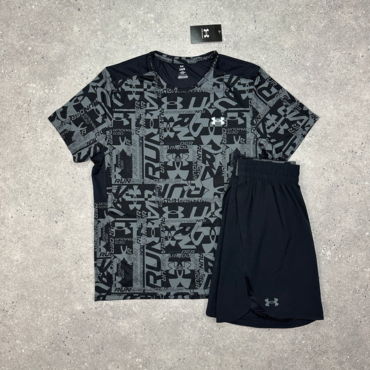 Under Armour Black Launch Print Set