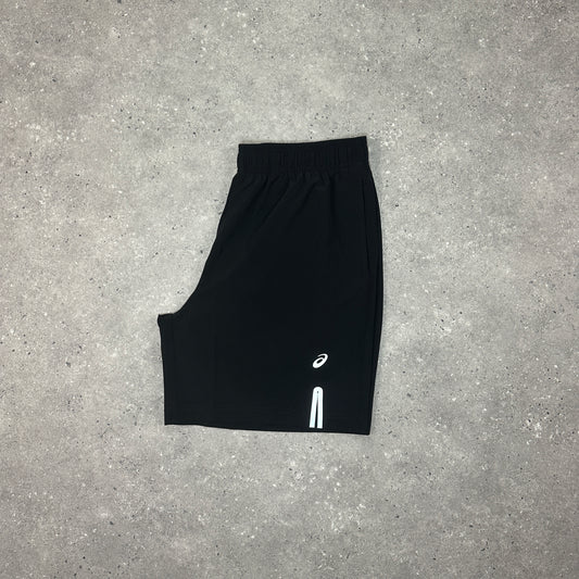 Asics Black 7 Inch Slit Shorts