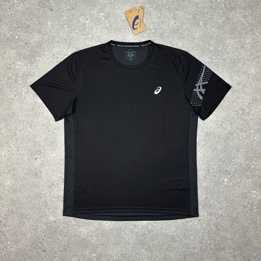 Asics Black Grey Performance T-shirt