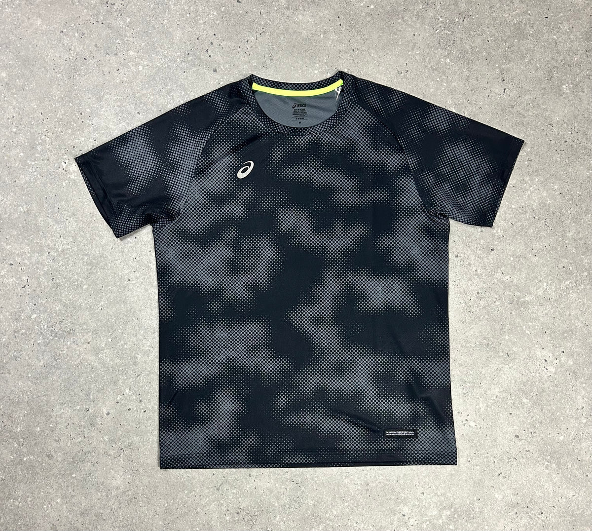 ASIC Black Digital Cloud Short And T Shirt Black Set