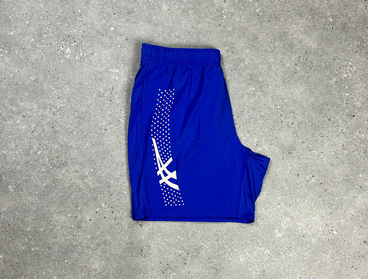 ASICS Cobalt Blue Icon T- Shirt & 7” Cobalt Blue Icon Short Set
