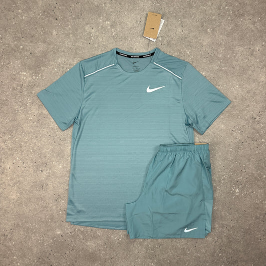 Nike Denim Turquoise 1.0 Miler Set
