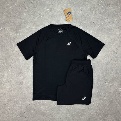 Asics Black Run Set