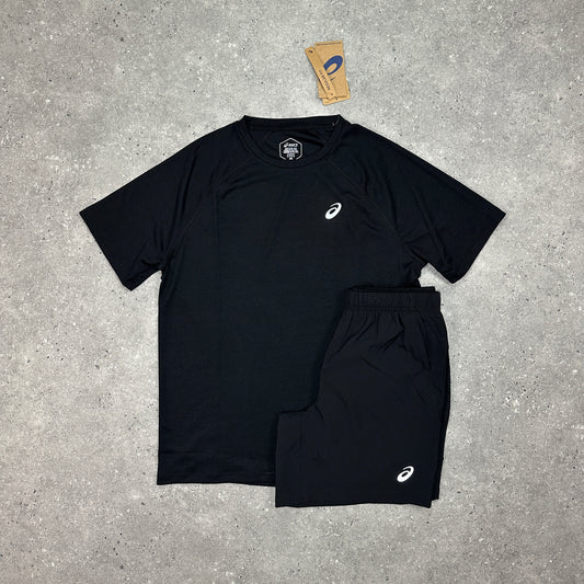 Asics Black Run Set