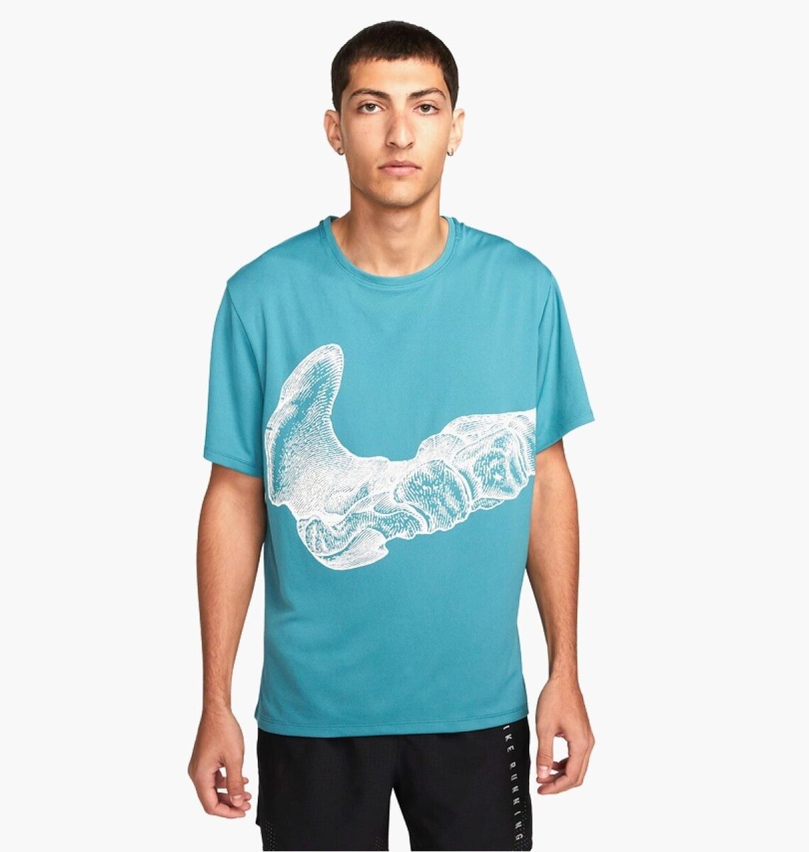 Nike Teal Bone Running Tee