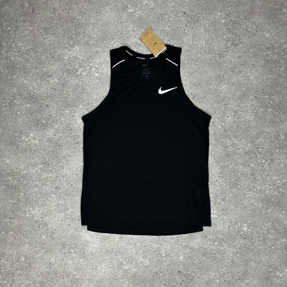 Nike Black 1.0 Miler Vest Set
