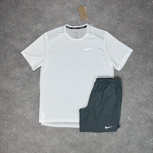 Nike White 1.0 Miler Set