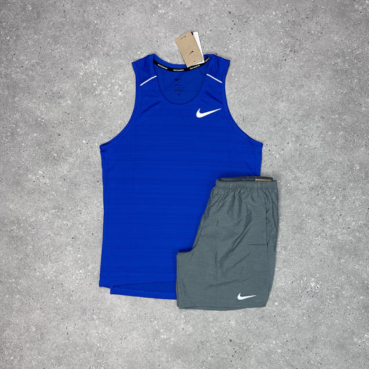 Nike Royal Blue 1.0 Miler Vest Set