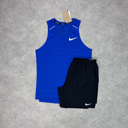 Nike Royal Blue 1.0 Miler Vest Set