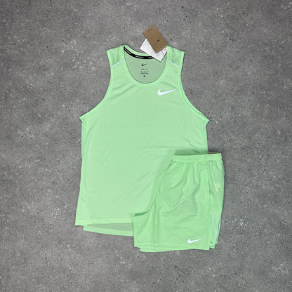 Nike Vapour Green Miler 1.0 Vest Set