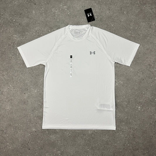 Under Armour White Tech Vent T Shirt