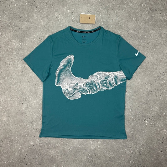 Nike Teal Bone Running Tee
