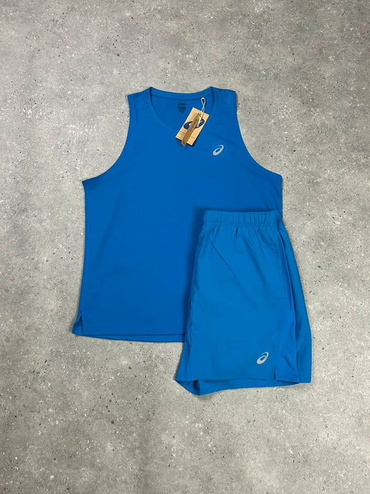 Asic Aeagan Blue Vest & 7" Short