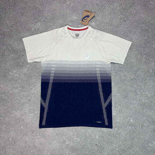 Asics Navy Cream Seamless T-Shirt