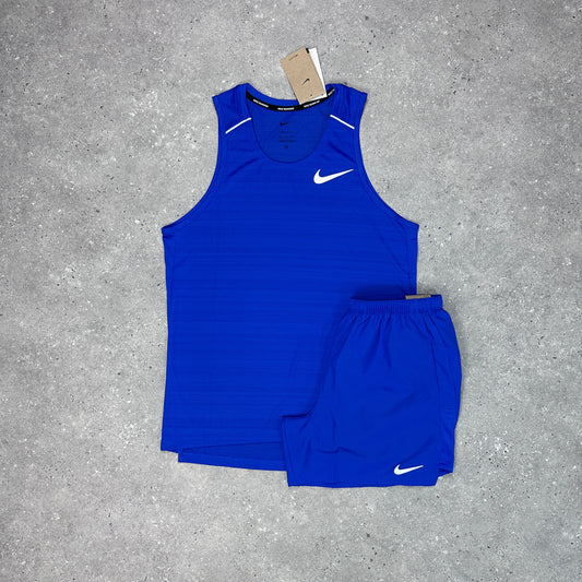 Nike Royal Blue 1.0 Miler Vest Set